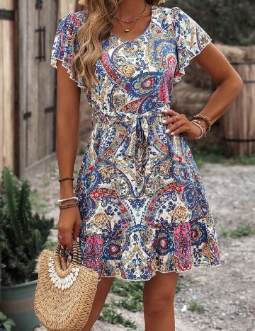 Rochie scurta SHEIN, mix culori