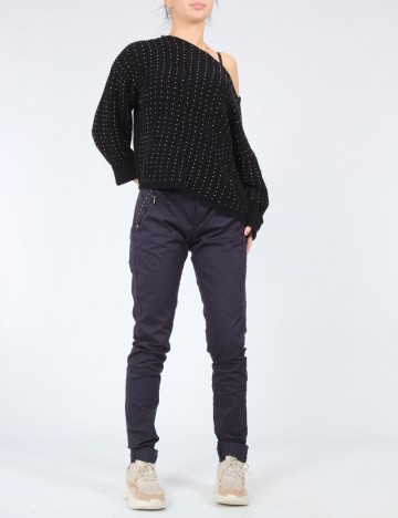 Pantaloni Bershka, bleumarin