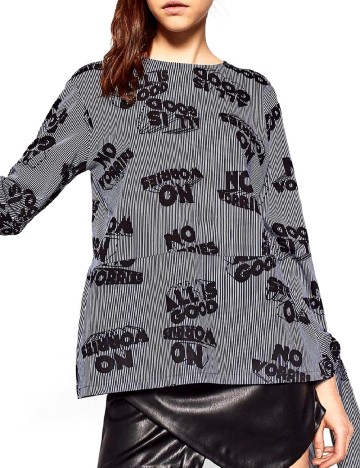 Bluza Zara, bleumarin/negru