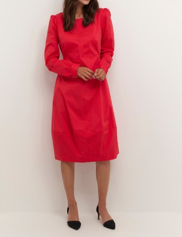 Rochie medie Culture, rosu