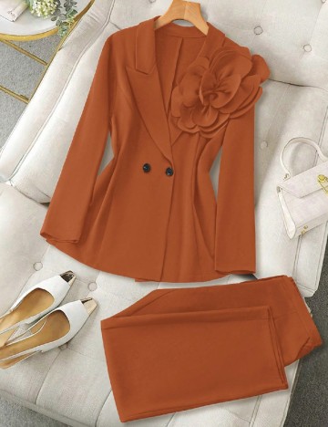 Compleu SHEIN CURVE, caramiziu