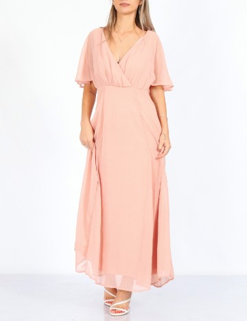 Rochie lunga Vila, roz, 36