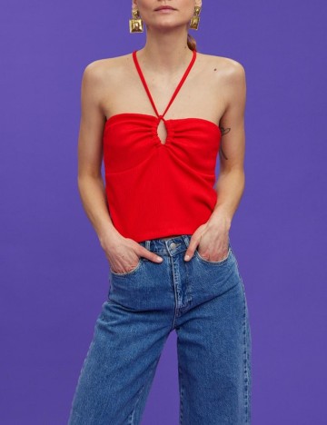 Top Vero Moda, rosu, M