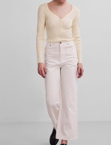 Bluza Pieces, crem, L