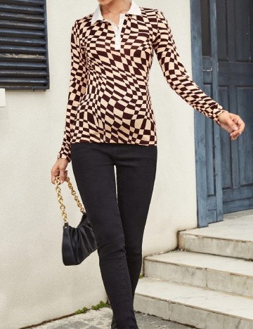 Bluza SHEIN Maternity, crem