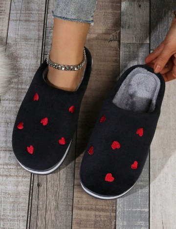 Papuci de Casa SHEIN, negru