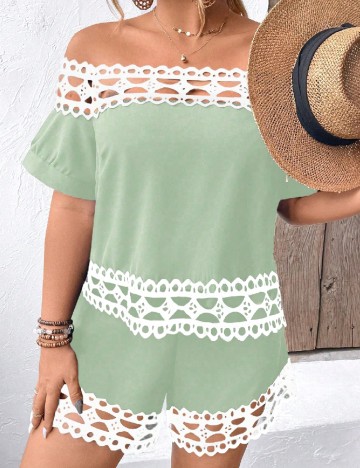 Compleu SHEIN CURVE, verde