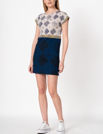 Rochie scurta Desigual, mix culori