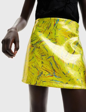 Fusta Desigual, galben