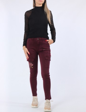 Pantaloni Desigual, mov