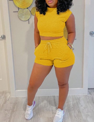 Compleu SHEIN CURVE, galben