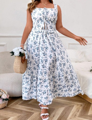 Compleu SHEIN CURVE, alb