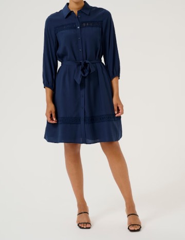 Rochie scurta Kaffe, bleumarin inchis