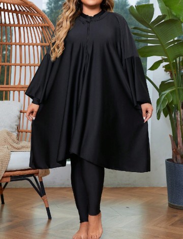 Costum de baie SHEIN CURVE, negru