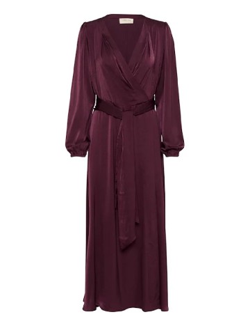 Rochie lunga Cream, visiniu