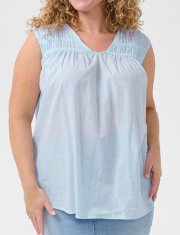Bluza Kaffe Curve, bleu
