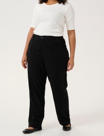 Pantaloni Kaffe Curve, negru