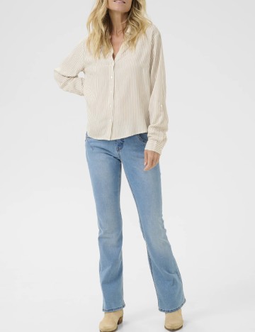 Camasa Love Copenhagen, alb/crem