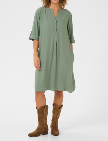 Rochie scurta Cream, verde