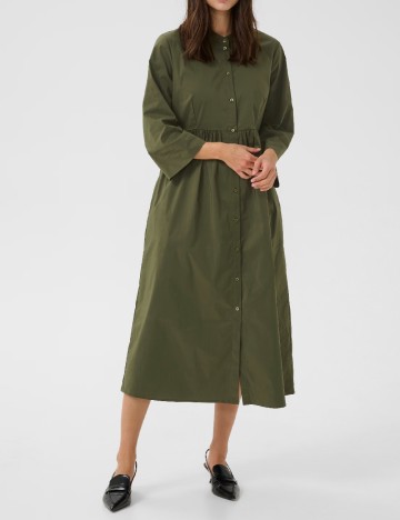 Rochie medie Culture, verde