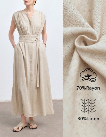 Rochie lunga SHEIN, crem