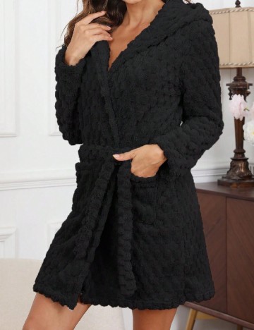 Halat de baie SHEIN, negru