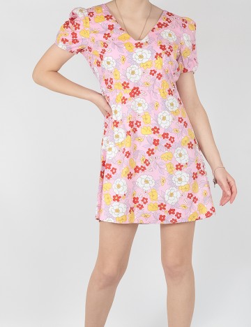 Rochie scurta Vero Moda, floral print