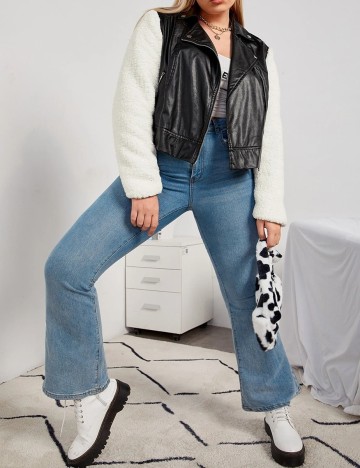 Geaca SHEIN CURVE, negru, 3XL