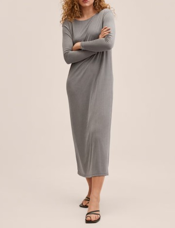 Rochie lunga Mango, gri