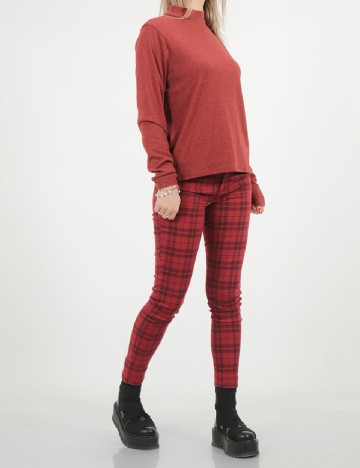 Pantaloni American Eagle, rosu