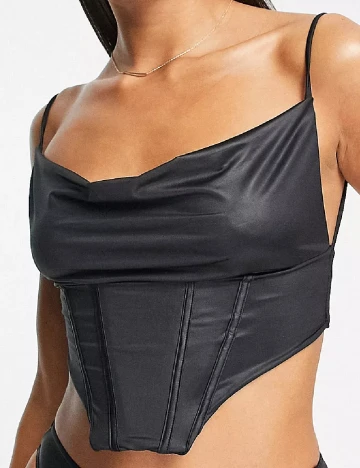 Top ASOS, negru Negru