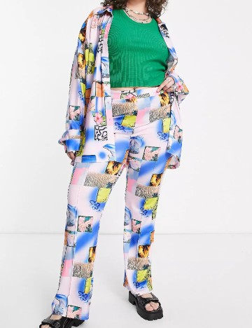 Pantaloni ASOS Curve, mix culori