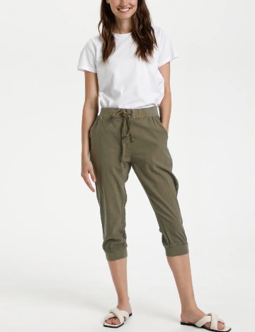 Pantaloni Kaffe, verde