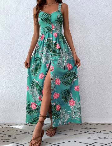 Rochie lunga SHEIN, verde