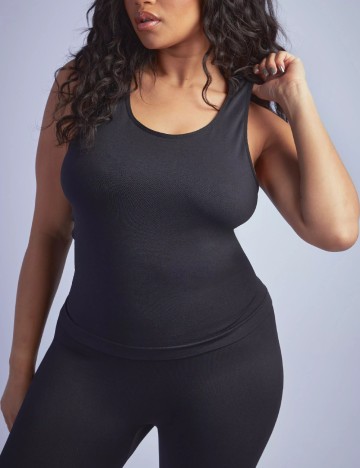Maiou Boohoo Plus Size, negru