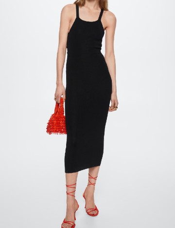 Rochie medie Mango, negru