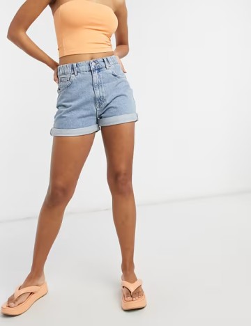 Pantaloni scurti Pull&Bear, albastru