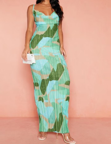 Rochie lunga PrettyLittleThing, verde