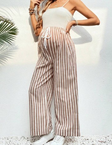 Pantaloni SHEIN Maternity, maro