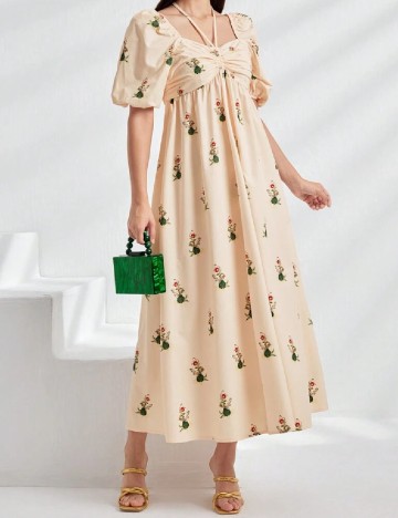 Rochie lunga SHEIN, crem