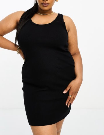 Rochie scurta ASOS Curve, negru