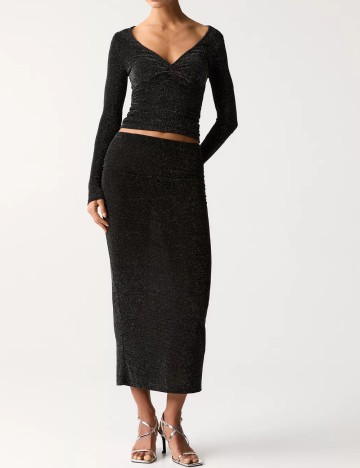 Top Pull&Bear, negru