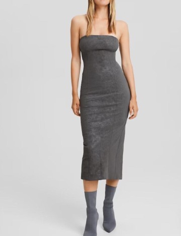 Rochie medie Bershka, gri