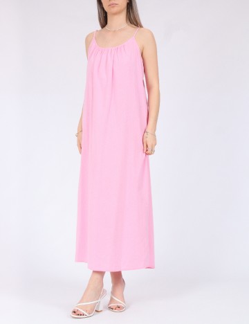 Rochie medie Pieces, roz