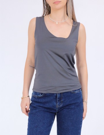 Top Vero Moda, gri petrol