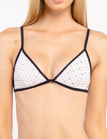 Sutien de baie Tommy Hilfiger, alb