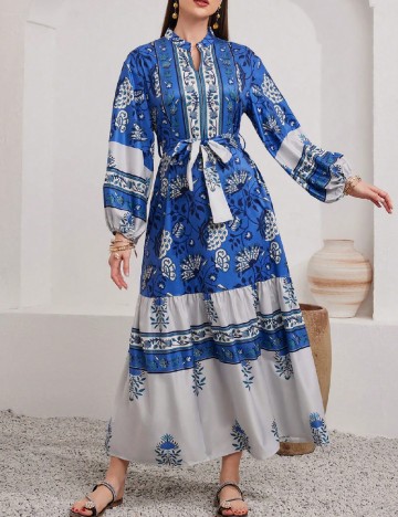 Rochie lunga SHEIN, albastru