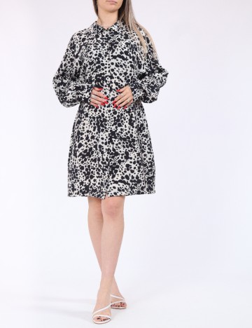 Rochie scurta Vero Moda, bej/negru