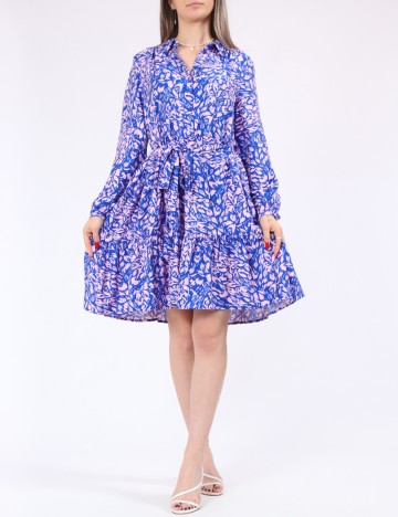 Rochie scurta Vero Moda, albastru/roz