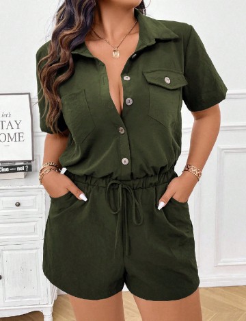 Salopeta SHEIN CURVE, verde